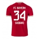 Bayern Munich Ismael Saibari #34 Replike Domaci Dres 2026-27 Kratak Rukav